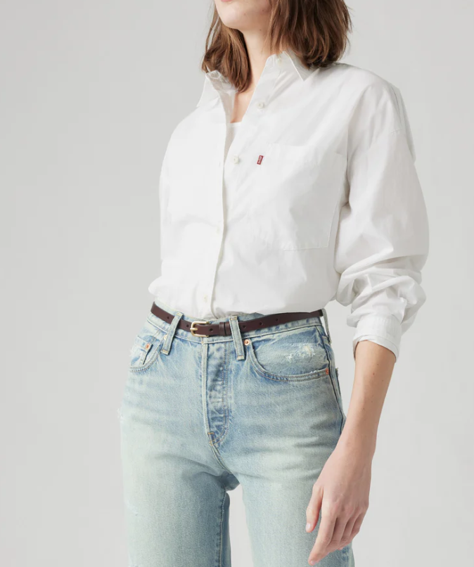 Levi's Women's Narrow Caviar Belt [Siz:75]