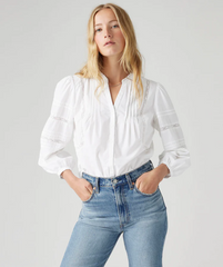 Levi's Womens Mandy Long Sleeve Blouse - Bright White [Siz:XS]