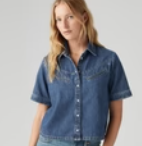 Levi's Womens Rinoa Camp Shirt - Sledge Sister [Siz:XS]