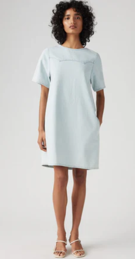 Levi's Women's Denim Tee Dress - Put It On Ice [Siz:XS]
