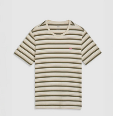 Levi's Mens Original Housemark T-Shirt - Banff Stripe Porridge [Siz:S]
