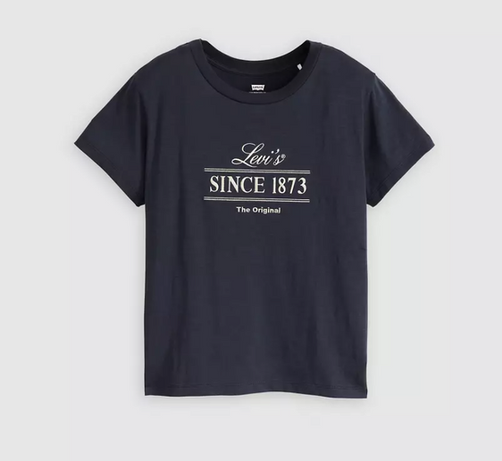 Levi's Graphic Boxy Tee - Navy Blazer Blue [Siz:XS]