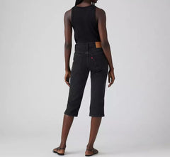 Levi Wedgie Capri Women's Jeans - Black [Siz:25]