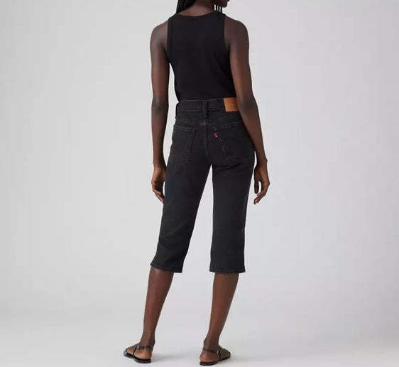 Levi Wedgie Capri Women's Jeans - Black [Siz:25]