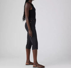 Levi Wedgie Capri Women's Jeans - Black [Siz:25]