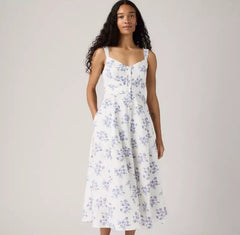 Levi Womens Ravina Midi Dress - Blue [Siz:XS]