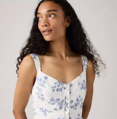 Levi Womens Ravina Midi Dress - Blue [Siz:XS]