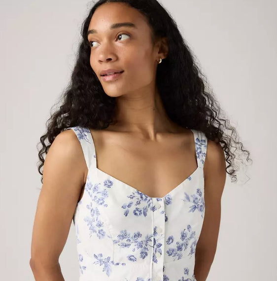 Levi Womens Ravina Midi Dress - Blue [Siz:XS]