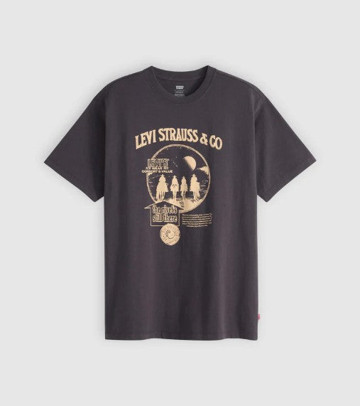 Levi's Mens Vintage Fit Graphic T-Shirt - Archvial Saddle [Siz:S]