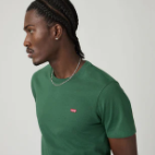 Levis Mens Original Housemark T-Shirt - Dark Green Jersey [Siz:S]