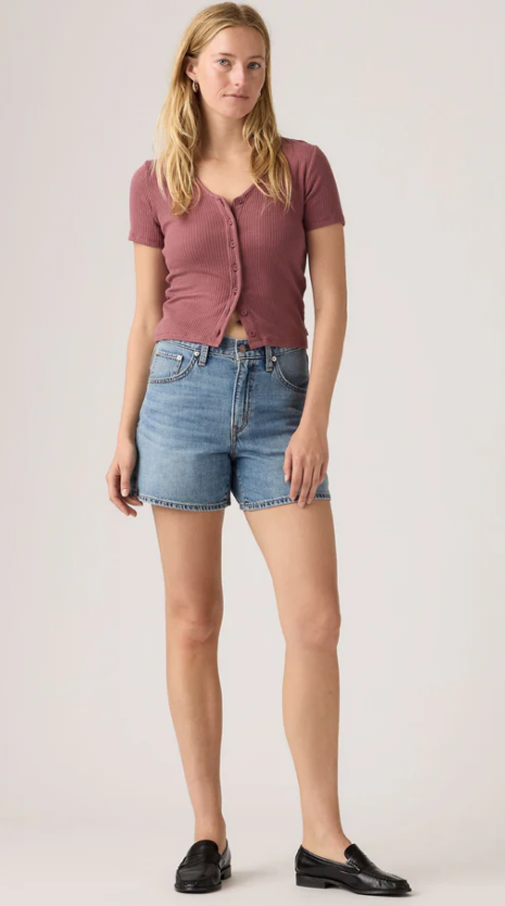 Levis Womens Cinch Mid Thigh Shorts [Col:Lift up Short Siz:27]