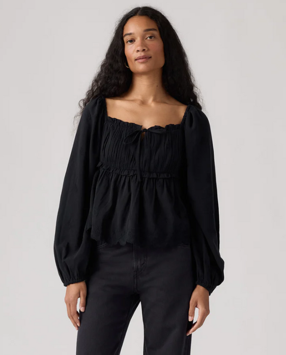 Levis Womens Ottie L/S Blouse - Anthracite Night [Siz:S]