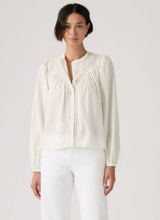 Levis Womens Cleo L/S Blouse - Egret [Siz:XS]