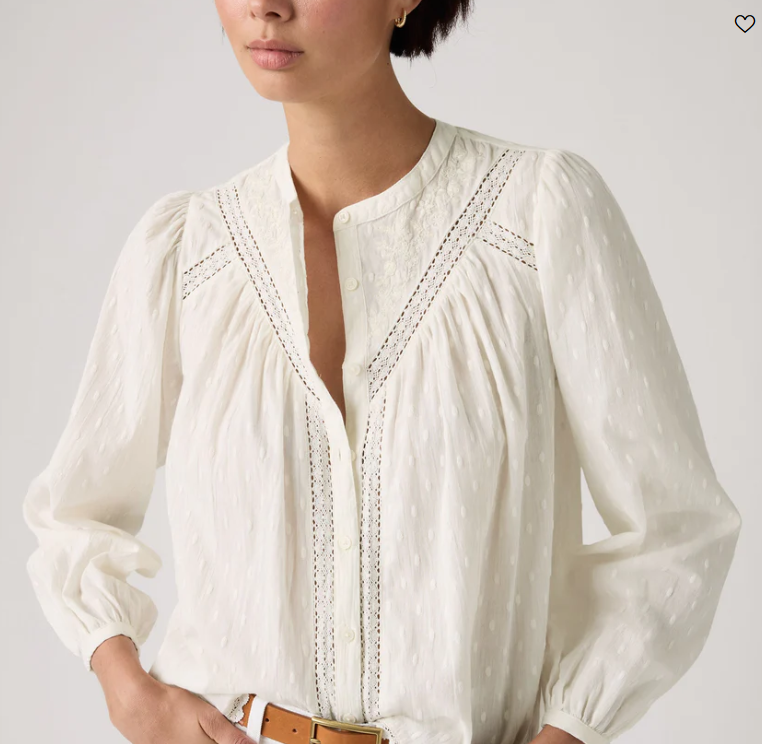 Levis Womens Cleo L/S Blouse - Egret [Siz:XS]