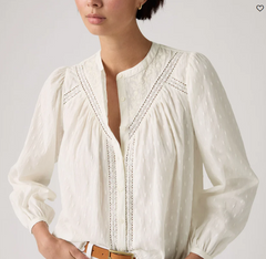 Levis Womens Cleo L/S Blouse - Egret [Siz:XS]