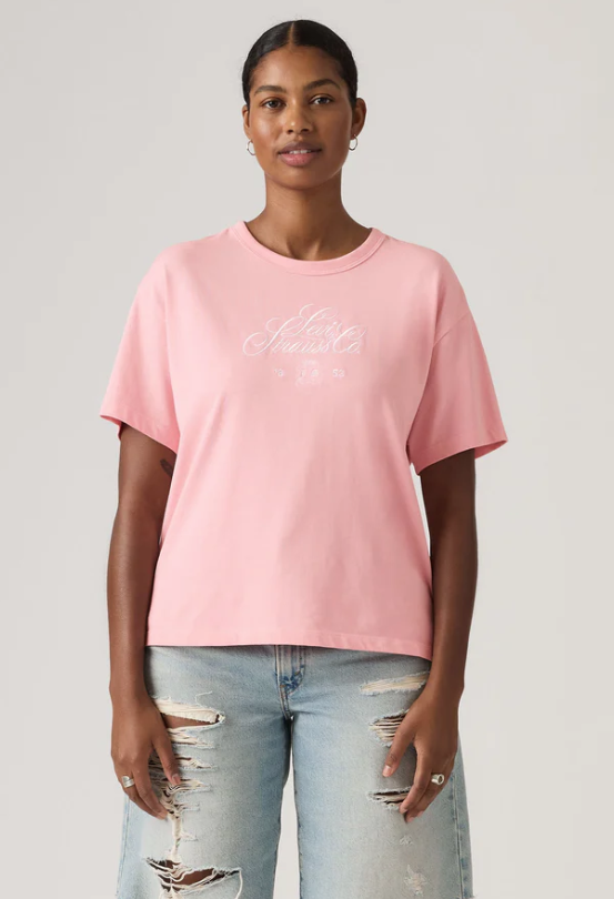 Levis Womens Graphic Vitage Tee - Blush [Siz:XS]