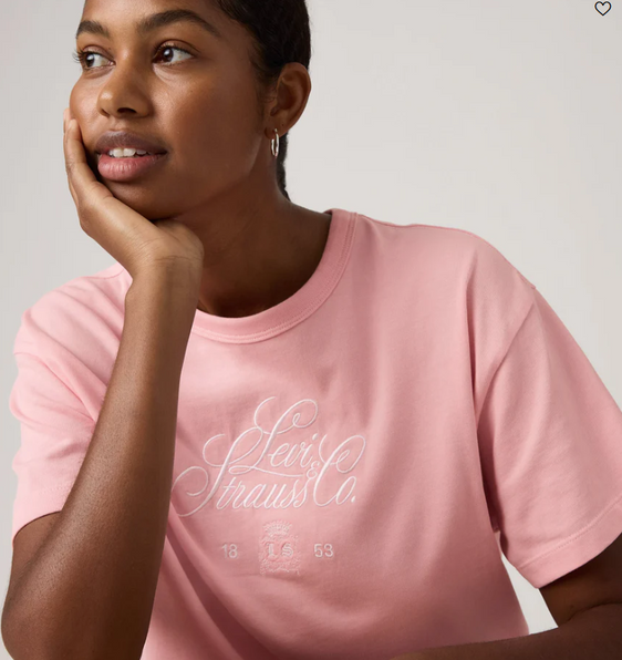 Levis Womens Graphic Vitage Tee - Blush [Siz:XS]