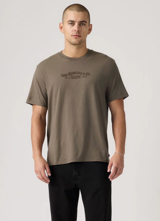 Levis Mens Relaxed S/S Graphic Tee - Bungee Chord [Siz:S]