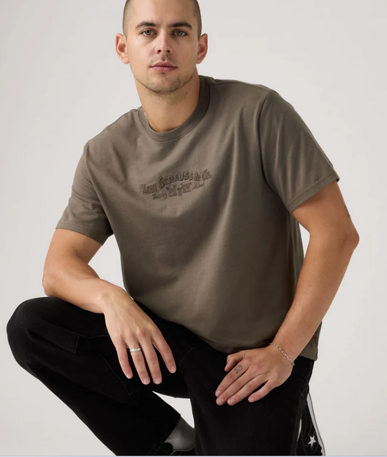 Levis Mens Relaxed S/S Graphic Tee - Bungee Chord [Siz:S]