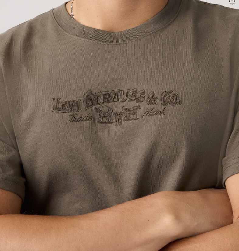 Levis Mens Relaxed S/S Graphic Tee - Bungee Chord [Siz:S]