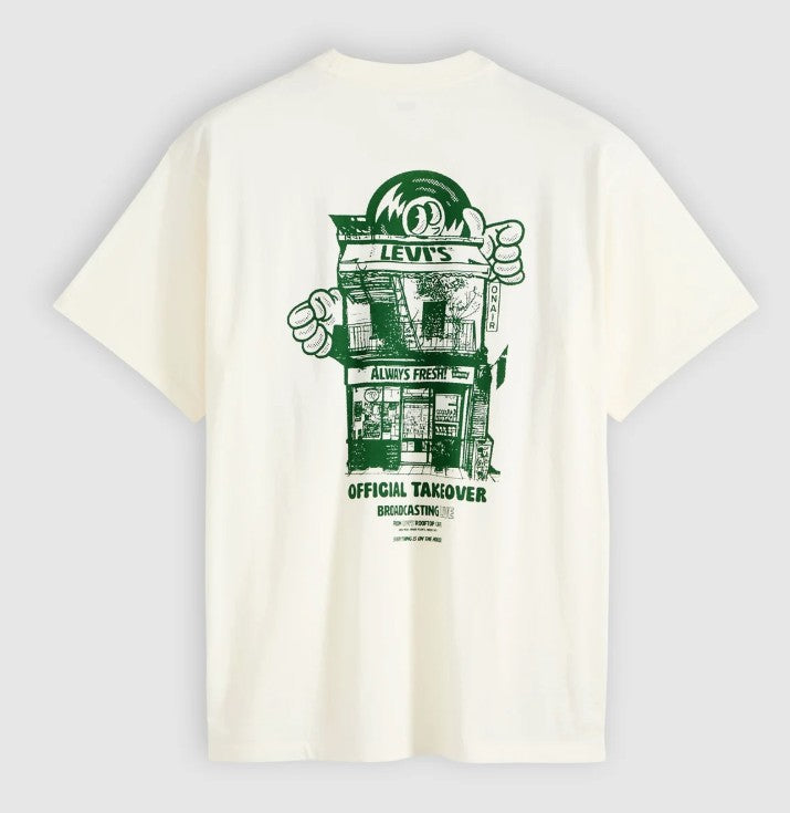 Levi's Mens Vintage Fit Graphic Tee Levis Music City [Siz:M]