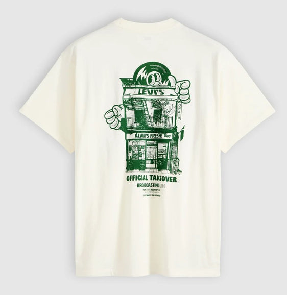 Levi's Mens Vintage Fit Graphic Tee Levis Music City [Siz:M]