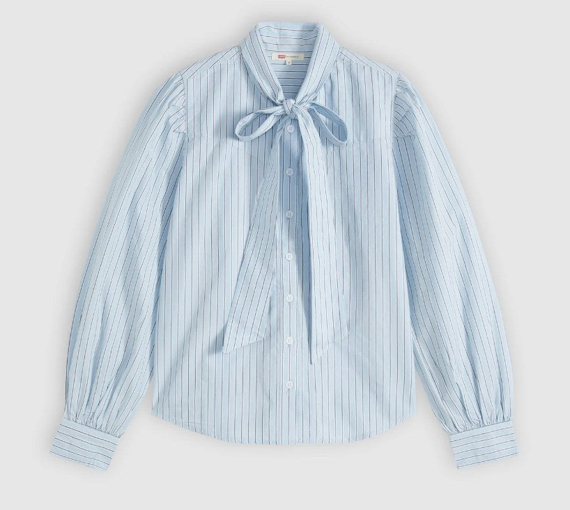 Levi's Women Judice Western Shirt Sherman Stripe Ange [Siz:S]
