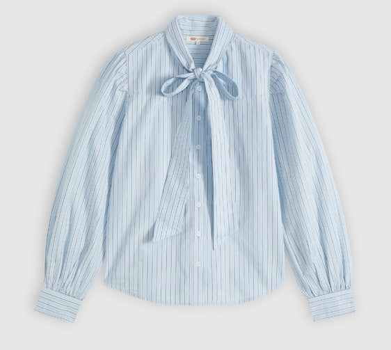 Levi's Women Judice Western Shirt Sherman Stripe Ange [Siz:S]