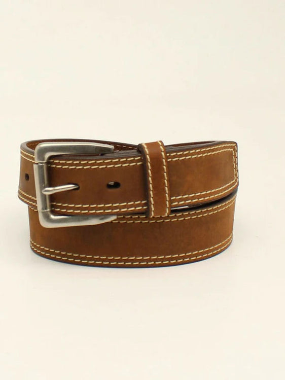 Ariat Mens Single Piece Belt 1-1/2 Medium Brown [Siz:32]