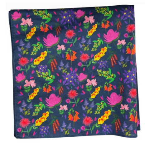 Bush Mits Neck Scarf Australian Bush Flowers