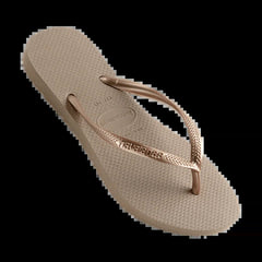 Havaianas Slim Metallic Rose Gold Female Thongs [Siz:37/38]