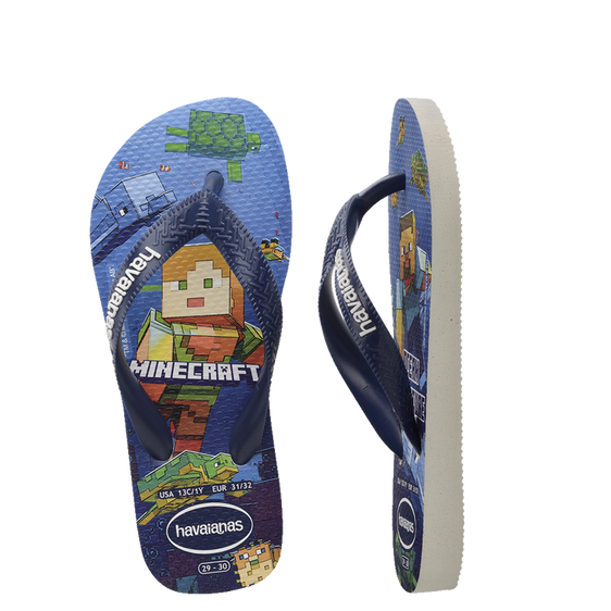 Havaianas Kids Top Minecraft White [Siz:23/24]