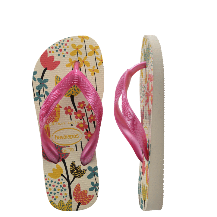 Havaianas Kids Flores Beige/Pink Toddler [Siz:23/24]