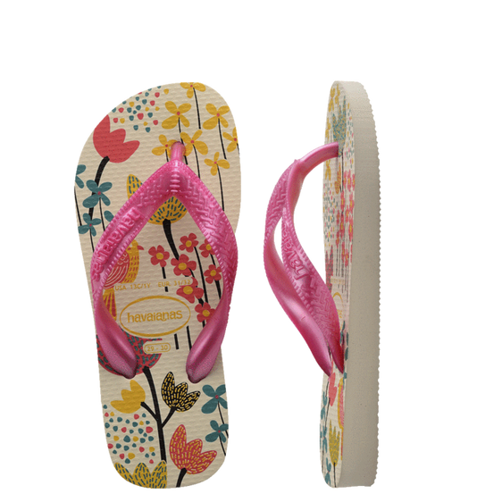 Havaianas Kids Flores Beige/Pink Toddler [Siz:23/24]