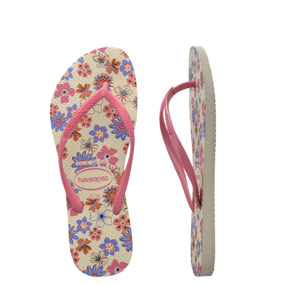 Havaianas Slim Romance Rosa Beige Pink Toddler [Siz:23/24]