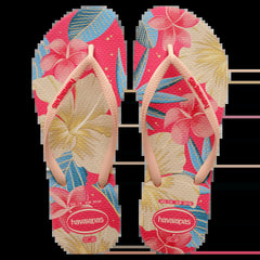 Havaianas Slim Floral Thongs - Pink [Siz:37/38]