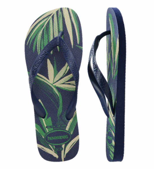 Havaianas Mens Top Aloha Thongs - Blue/Navy [Siz:39/40]