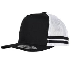 6507 Stripe Trucker Cap [Col:Brown/Khaki]
