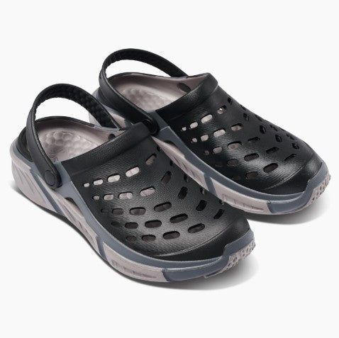 Joybees Adult Trekking Clog [Col:Black/Charcoal Siz:M10]