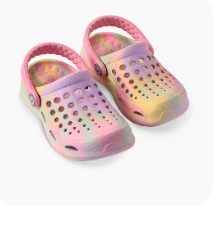 Joybees Kids Active Clog [Col:Marbled Rapids Blue Siz:4/5]