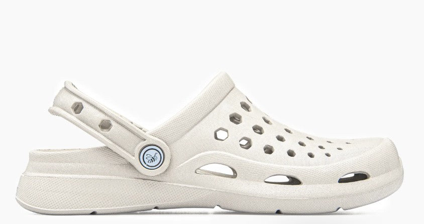 Joybees Adults Active Clogs [Col:Solid Bone Siz:W5]