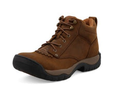 Twisted X Mens All Around Lace Up Boots - Distressed Saddle [Siz:9]