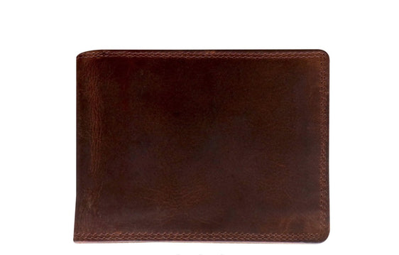 Green Wood Hunter Leather Wallet [Col:Sandel]