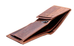 Green Wood Hunter Leather Wallet [Col:Sandel]