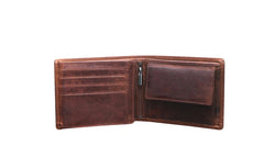 Green Wood Hunter Leather Wallet [Col:Sandel]