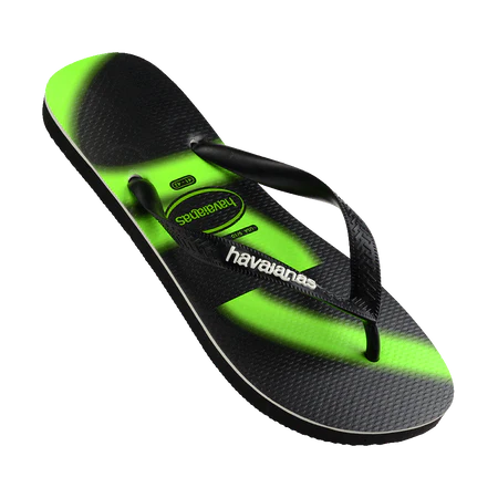 Havaianas Mens Top Graf Black/Green Thongs