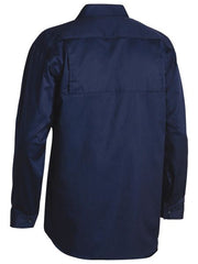 Mens BW LS Cool Lightweight Drill Shirt BS6893 [Col:Navy Siz:M]