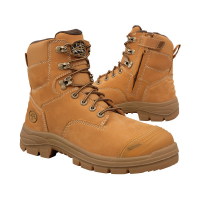 Oliver Lace Up Boot with Zip - 55332Z [Col:Wheat Siz:5]