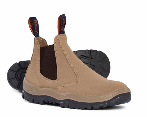 Mongrel Suede Non-Safety Elastic Sided Boot [Col:Wheat Siz:12]