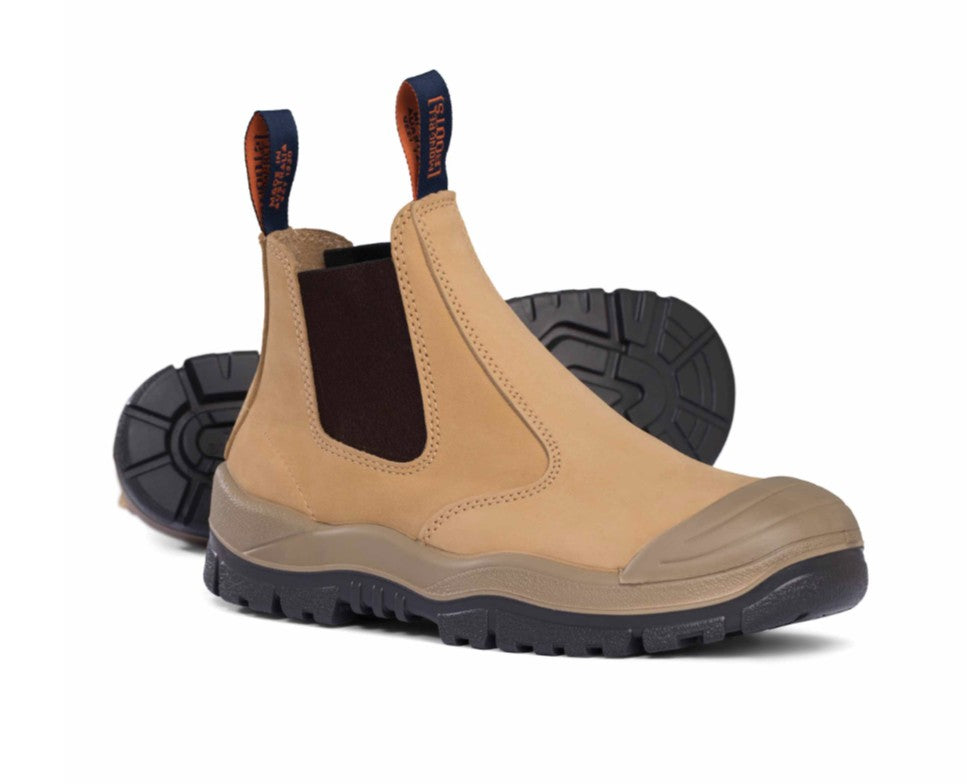 Mongrel Boots Premium Elastic Sided Boot with Scuff Cap - Wheat [Siz:9]